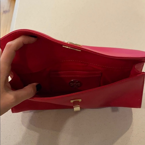 Red Tory Birch Leather Clutch - Picture 2 of 2